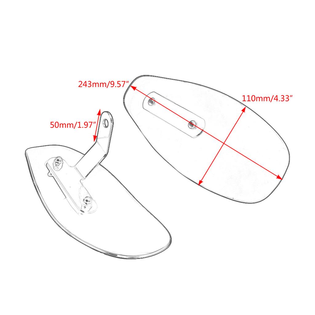 Univerzální chrániče na řídítka Vhodné pro motocykl 883 Chránič rukou Chránič proti větru Deflektor proti studenému větru