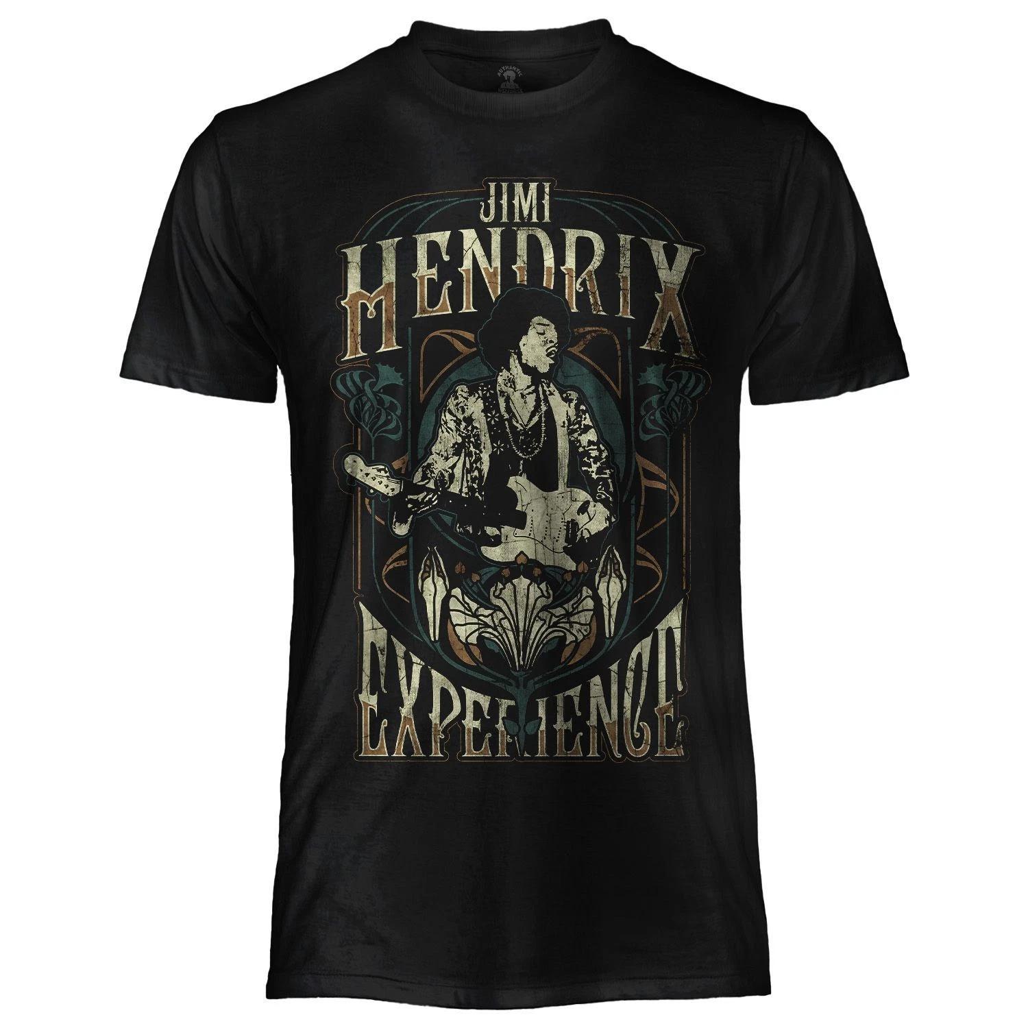 

Jimi Hendrix Official T-Shirt Jersey Original Black Rock Experience T-Shirt- L