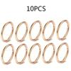 5-10 Pcs 16G Stainless Steel Hinged Nose Ring Clicker for Septum Tragus Helix Cartilage Daith Rook Piercing Jewelry