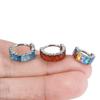 1.2mm Rainbow Inlaid F136 Titanium Alloy Nose Ring, Fashion Lip Earring Ear Cartilage Stud Piercing