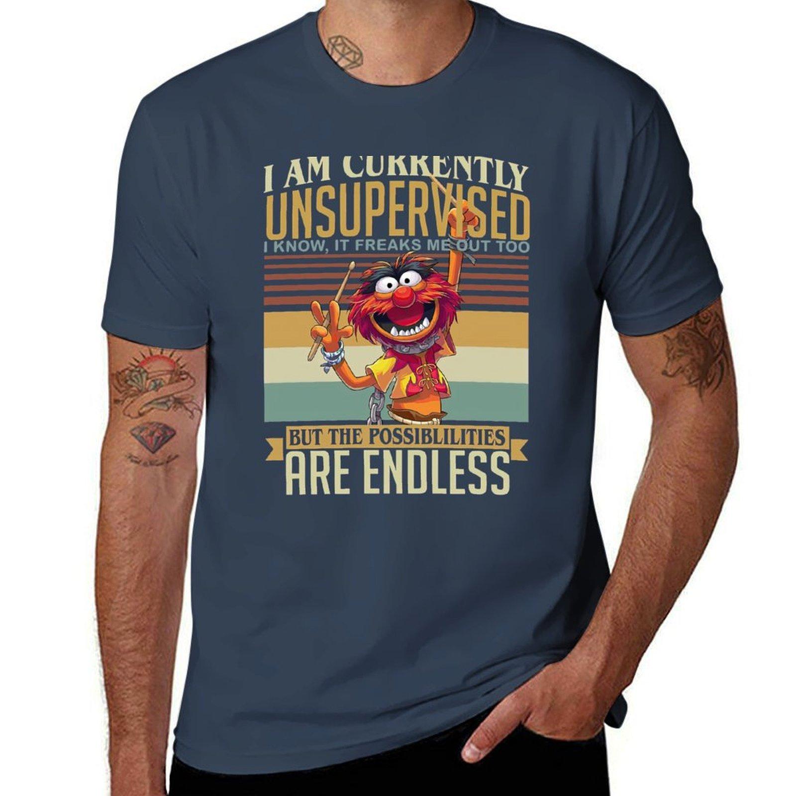 Muppet Show TShirt Casual Soft Cotton Short Sleeve Tee S