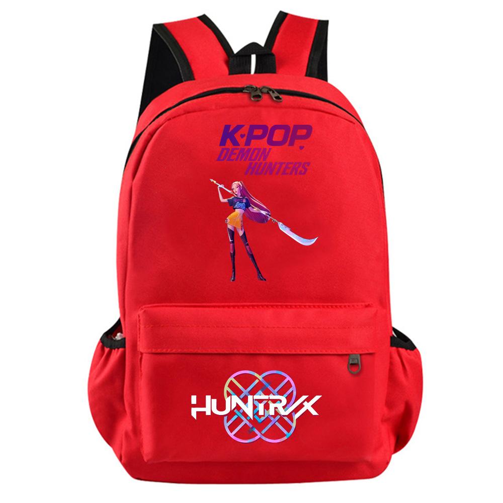 Anime Cartoon Kpop Demon Hunters Printed Backpack for Teenager Student Girl Boy Bookbag Schoolbag Women Large Capacity Travel Bag Kid Gift Rucksak