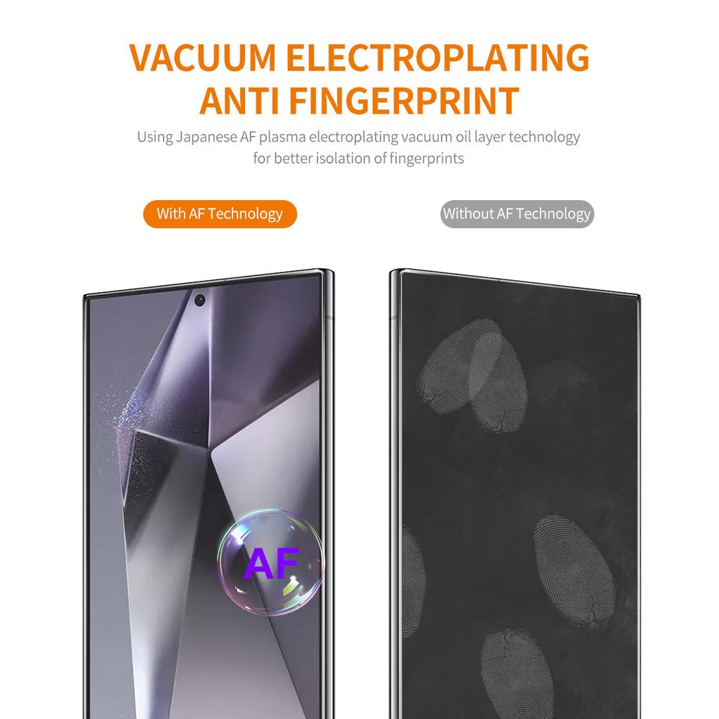 ENKAY HAT PRINCE For Samsung Galaxy S24 Ultra Screen Protector Fingerprint Unlock High Aluminium-silicon Glass Film