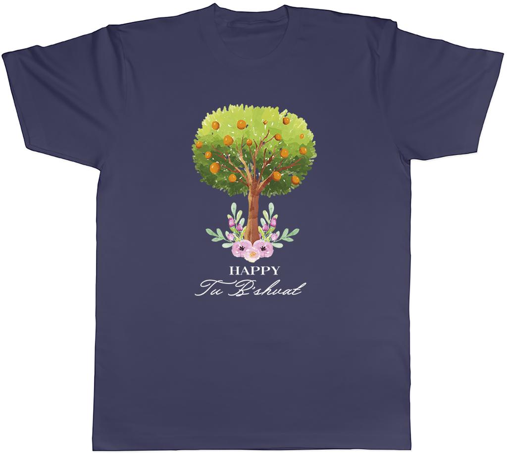 Happy Tu Bishvat Fruit Tree Mens TShirt Tee Gift Top
