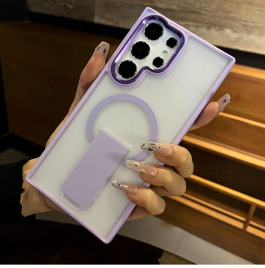 Kickstand Bracket Stand Holder For Magsafe Case for Samsung Galaxy S26 S25 S24 S23 Ultra Plus Magnetic Wireless Charging Cover