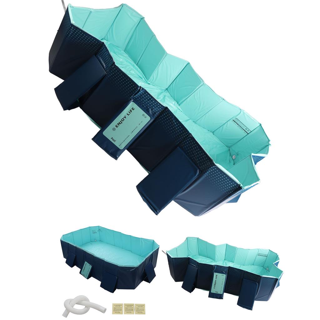 Backyard Pool Foldable Swimming Pool Foldable Swimming Pool Folding Oversize Bath Pool Inflation  for Home Outdoor Kids Pool