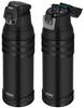 Thermos Water Bottle Vacuum Insulated Sports Bottle 1L Matte Black Cold Storage Only MTBK FJC-1001