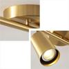 Modern Gold Multi-Head Spotlight Wall Lamp for Bars, Restaurants, and Cloakrooms