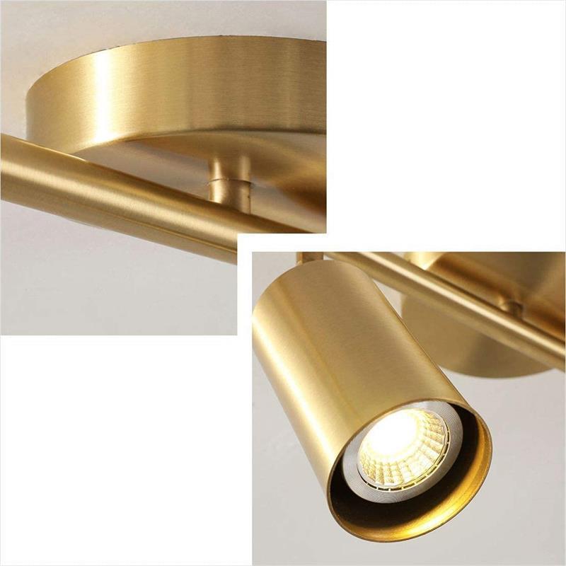 Modern Gold Multi-Head Spotlight Wall Lamp for Bars, Restaurants, and Cloakrooms