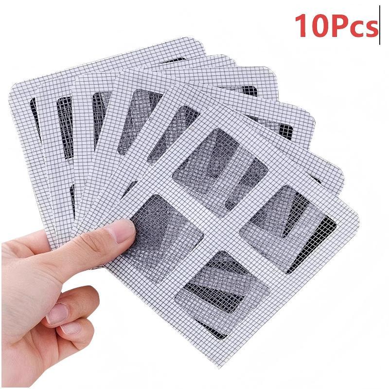 10/30/50Pcs Cuttable Window Screen Repair Patch Disposable Floor Drain Hair Catcher Mesh for Household Cleaning Tools 10Pcs