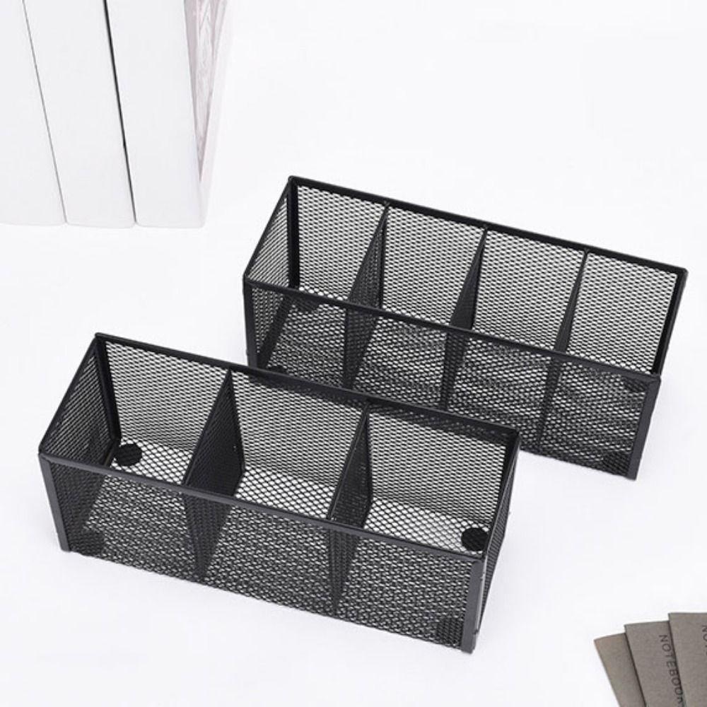 Moderner Schreibtisch-Organizer aus Netzmetall Stifteaufbewahrung Box Make-up-Halter Kosmetikpinsel-Aufbewahrung