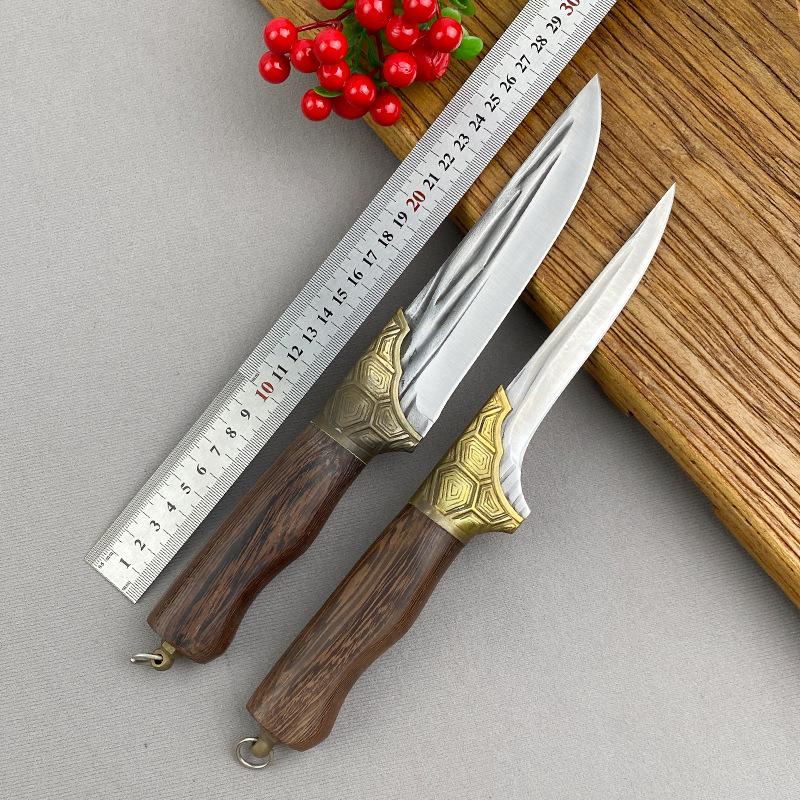Stainless Steel Boning Knife Forged Full Tang Kitchen Chef Knives Meat Cleaver Butcher Knife Fish Knife with Wood Handle Tools