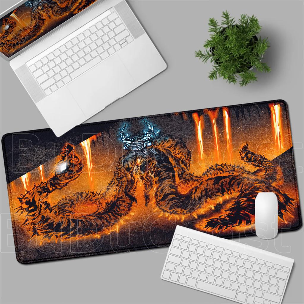 HD Printing MousePad Game Monster Hunter Wilds Mouse Pad Natural Rubber Keyboard Mat Office Desk Mat Computer Gaming Accessories