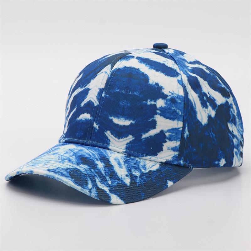 Digital Print Gradient Baseball Cap With Sun Protection For Casual Outdoor Wear