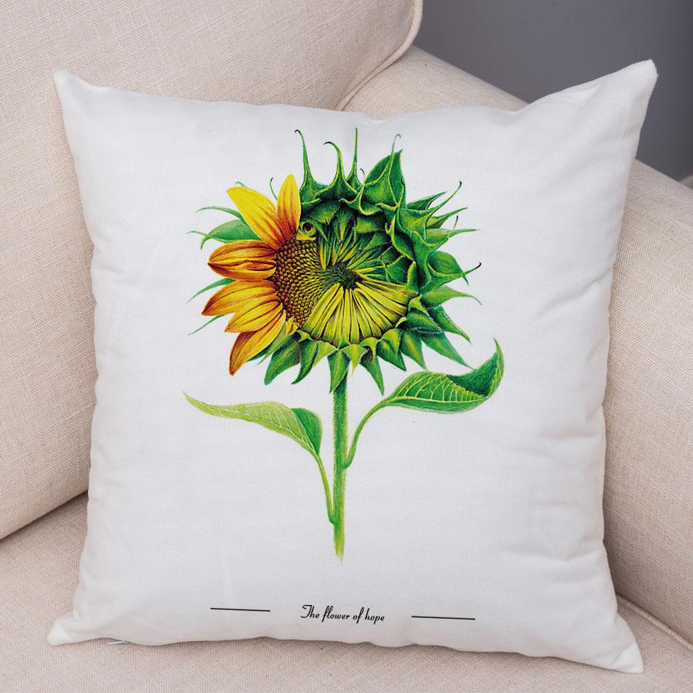 

Акварель Цветочный Скандинавский Принт Узор Наволочка Диван Дом Машина Растение 40x40cm