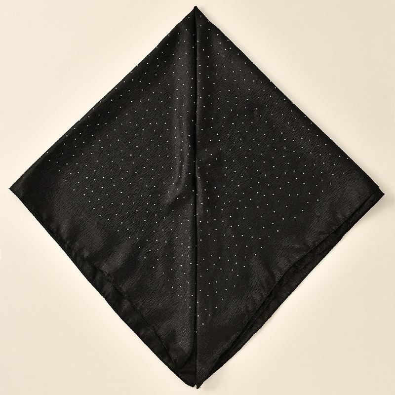 Hot-selling New Gypsy Convenient Headscarf Fashion Temperament Outer Shawl Solid Color Silk Scarf Scarf