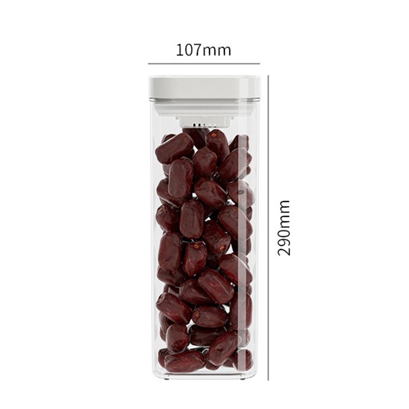Food Storage Box Plastic Sealed Fresh-Keeping Box Grains Coffee Beans Transparent Storage Container Kitchen Storage Jars