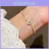 Zirkon Herz Stern Hohlmanschettenarmband Für Damen Modeaccessoires