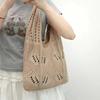 Hollow Out Knitted Woven Women's Bag Summer Vacation Casual Yarn Bag Large Capacity Underarm Versatile Artistic Bag Shoulder Bag