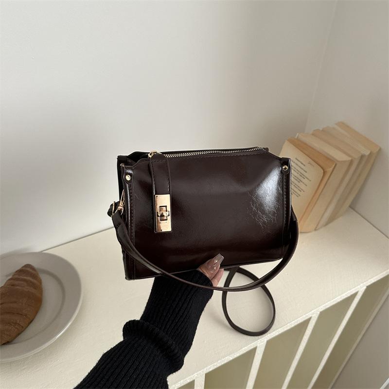 Square-shaped Hand-held Small Bag, Pillow Bag, Single-shoulder Cross-body Bag for The Armpit, Women's Bag