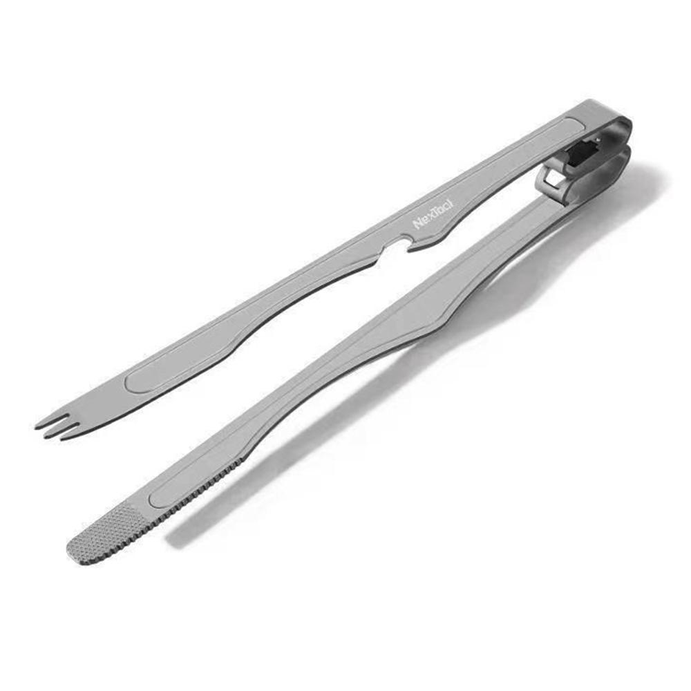 

XIAOMIYOUPIN NEXTOOL NE20253 Multifunction BBQ Tong Picnic Barbecue Titanium Food Clamp (No FDA Certified,BPA-Free) A
