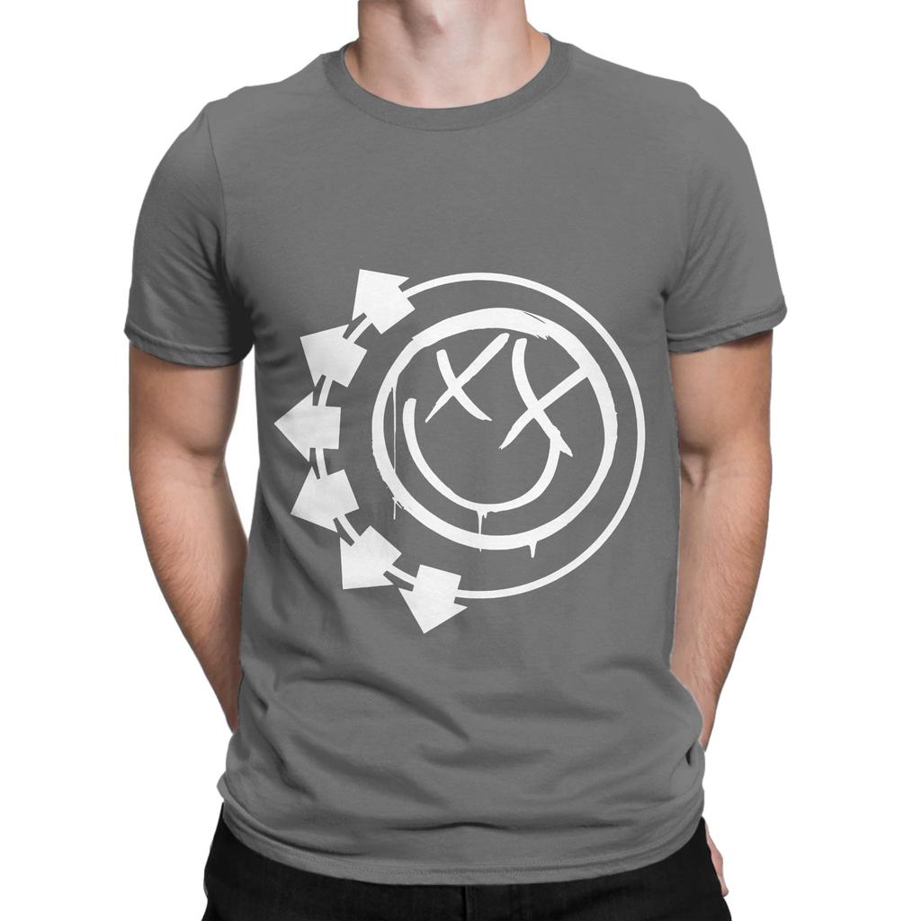BLNK182 White Funny Graphic 100 Cotton TShirt Blink 182 Tees Tops For Unisex