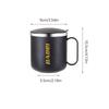 Double-Layered Thermal Mug 304 Stainless Steel Coffee Cup Portable Milk Tea Cup  Office