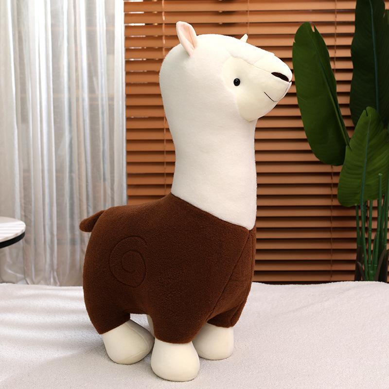 Simulation Alpaka Puppe Plüschtier *** Puppe Zoo Ausstellung Firma Kindergeschenk