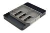 Joseph Joseph Cutlery Case, Tray, Storage, Drawer Organizer (Authentic) 85166, Gray