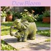Creative Elephant Plant Pot Resin Garden Decor For Outdoor Yard And Balcony
