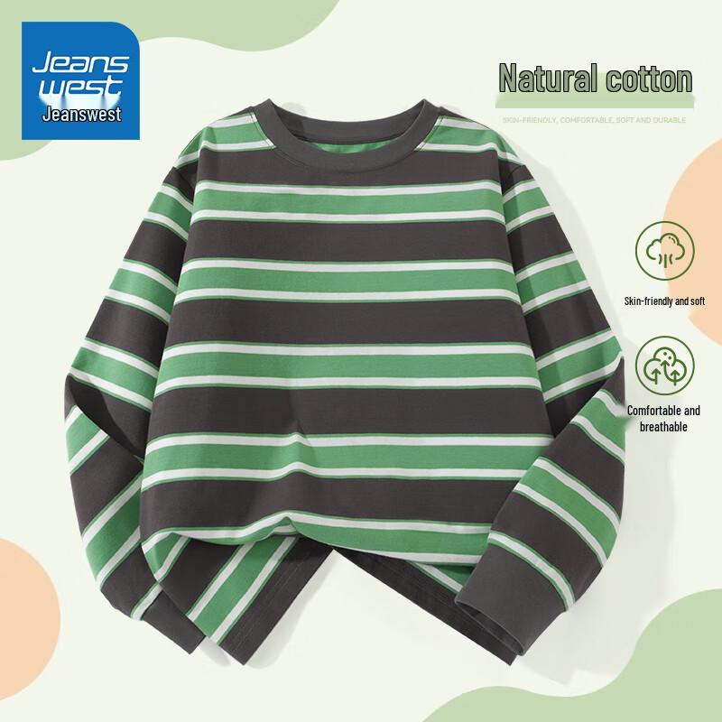 Детская полосатая футболка с длинным рукавом Jeanswest 110