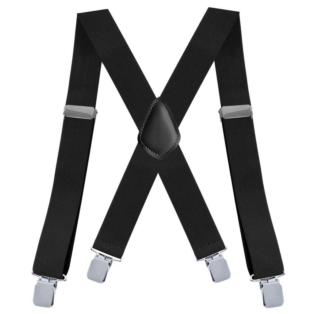 Men's Elastic X-Shape Adjustable Dress Suspenders Braces