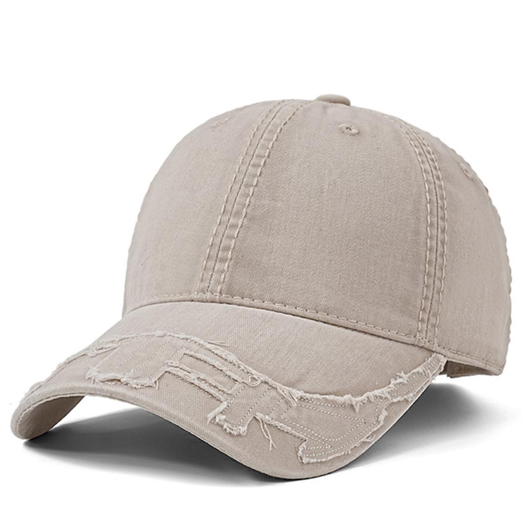 Unisex Adhesive Baseball Cap, Washed And Worn, Soft Top, Fashionable And Versatile Hat