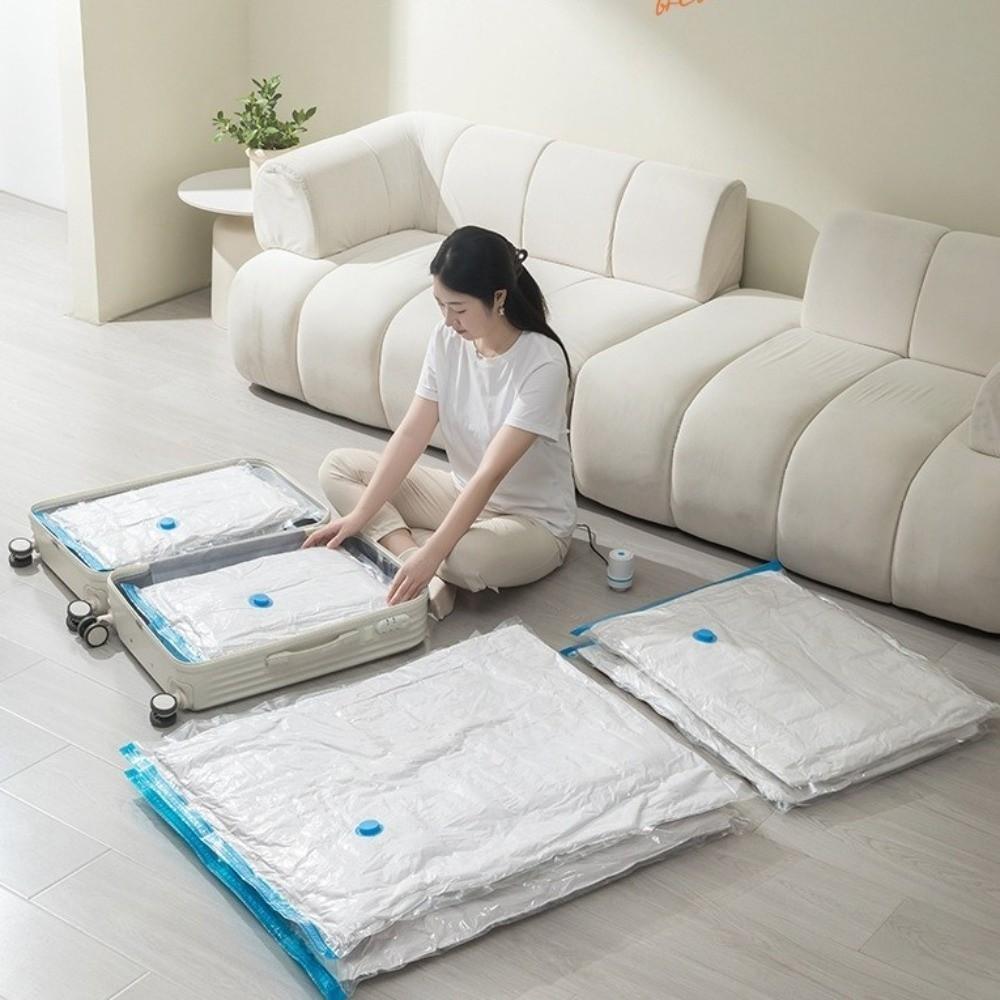 Transparent Compression Bag Thickened Clothes Storage Bag Travel Vacuum Bag  Household Storage