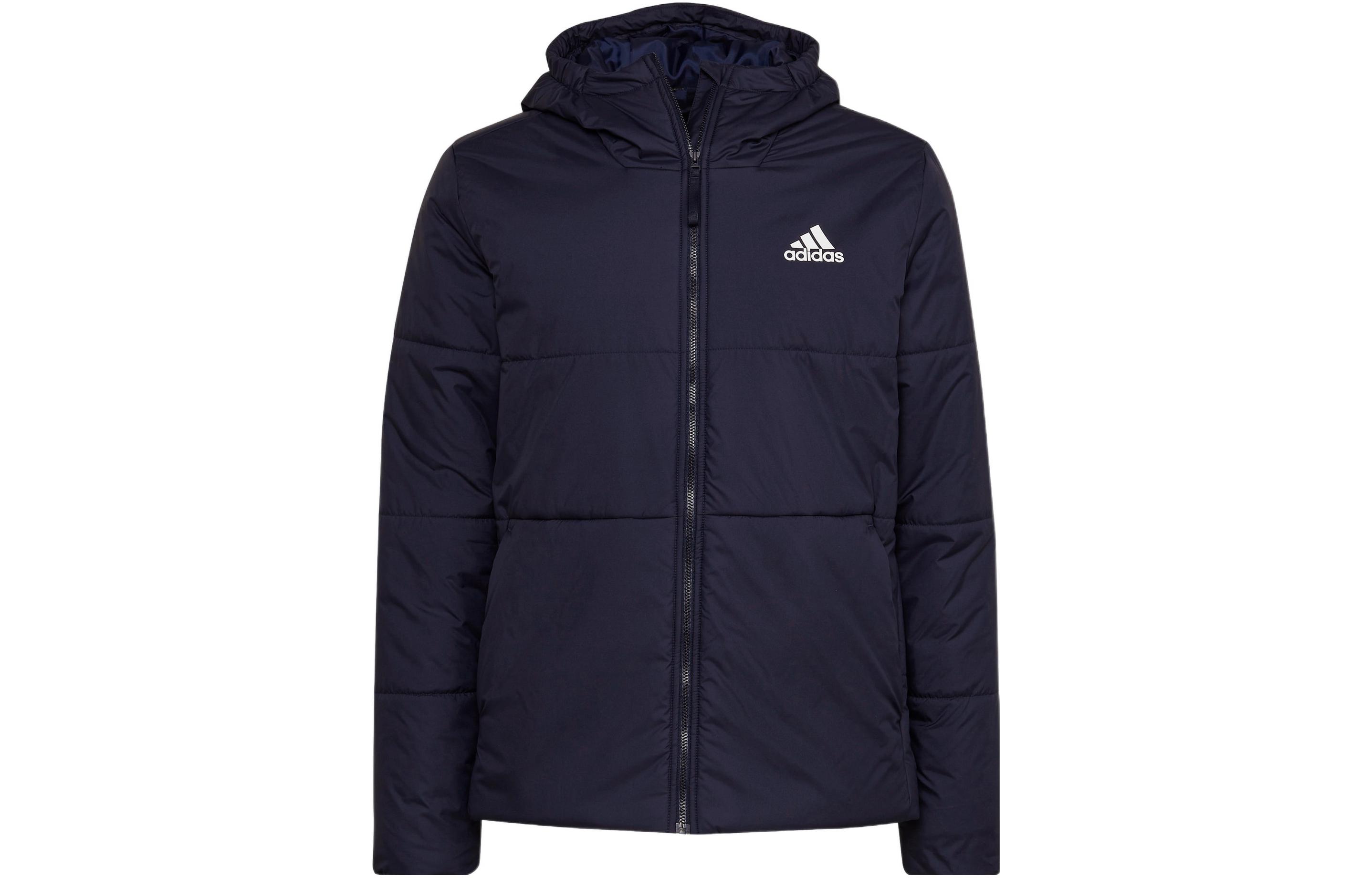Adidas Puffer Jackets Men s Dark Blue Hooded Moderate Other HG6270 M