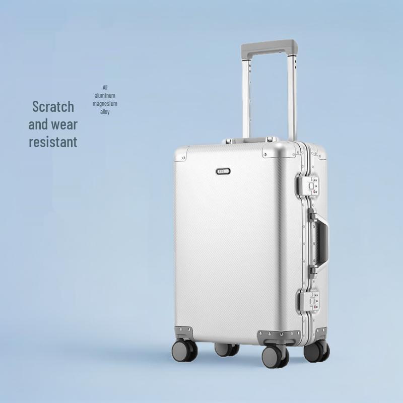 Alloy 20-Inch Carry-On and 26-Inch Luggage Set, Drop-Resistant Trolley Case with Combo Lock