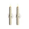 Flameless Window Candles with Sensor Dusk To Dawn Roman Column LED Conical Candles Battery Operated LED Taper Lights Suction Cups Christmas Decor