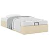 Vidaxl Struttura Letto Ottoman senza Materasso, Crema, 90X200 Cm, Tessuto