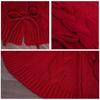 Round Christmas Tree Skirt Decorative Mat Elegant Knitted Festives Tree Base Cover Stylish Holidays Decoration for Home