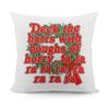 Funny Dog Antlers Pillowcase, Cute Christmas Terrier Print, Holiday Home Decor Cushion Cover, Soft Fabric