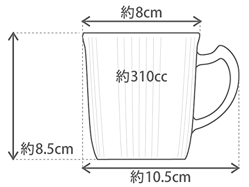 Okura Art Pottery Sakura Series 3rd Edition "Hatsumiyozakura" Mug, Coffee/Tea, Approx. 310cc, Made In Japan, 105C/A682-3