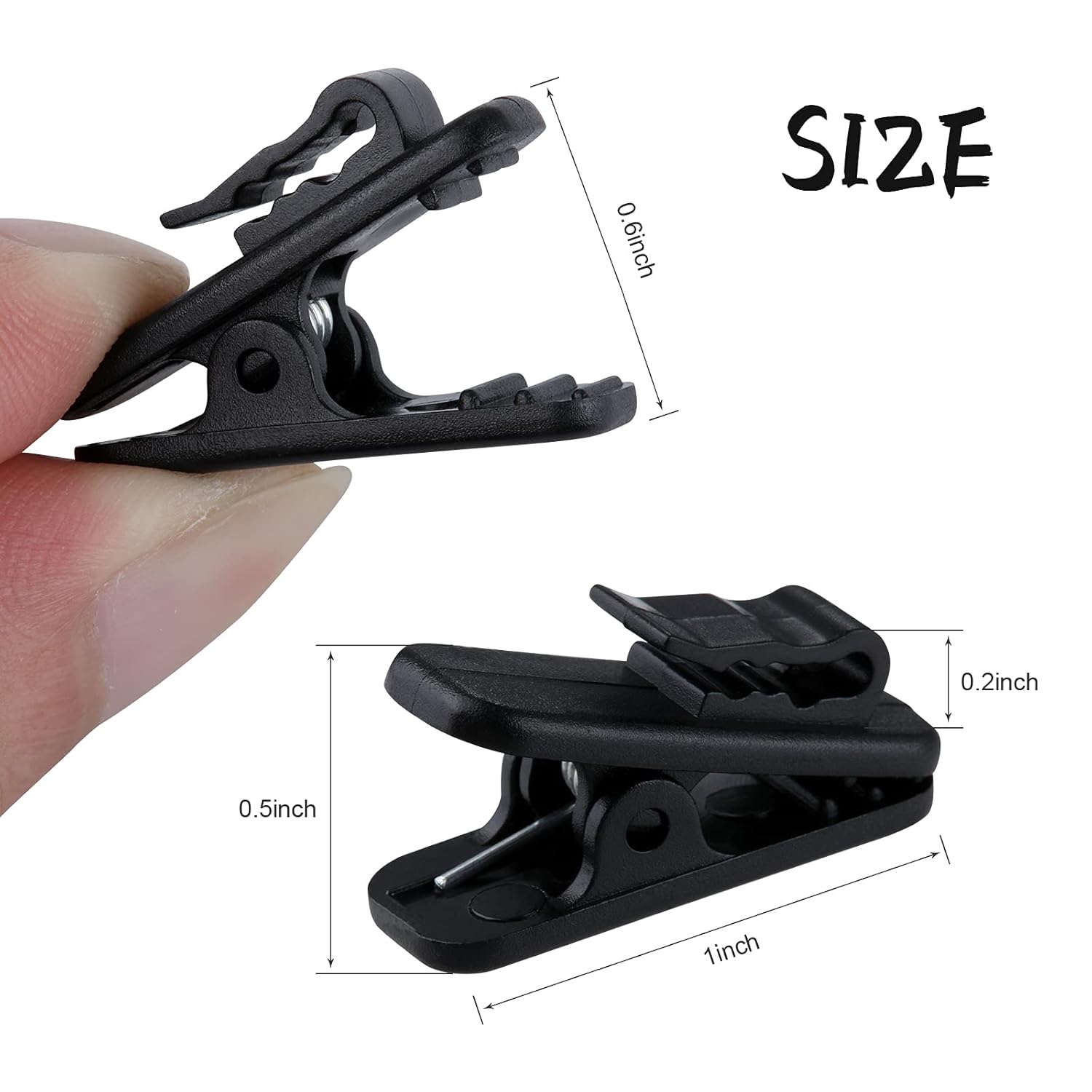 MUZHI Headphone Clip,Small Cable Clothing Clips,Earbud Clip to Keep Earphone/Microphone Cord in Place for 1.5mm Wire Diameter Round Wire Earphone 1