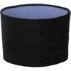 Gadpiparty E27 Oval Drum Lamp Shade Replacement - Black Silk Cloth Hardback Lampshade with Spider Clip - Transitional Style for Table & Floor Lamps -