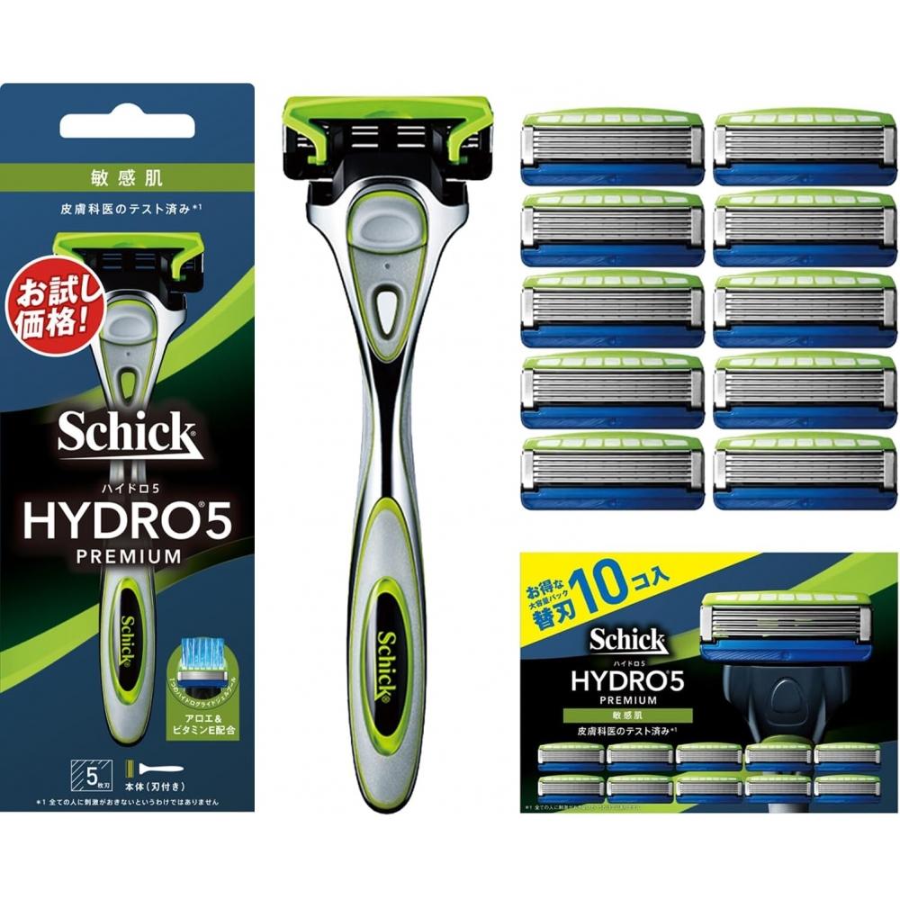 Держатель Schick Hydro5 Premium С Лезвиями + Сменные Лезвия 10 Штук