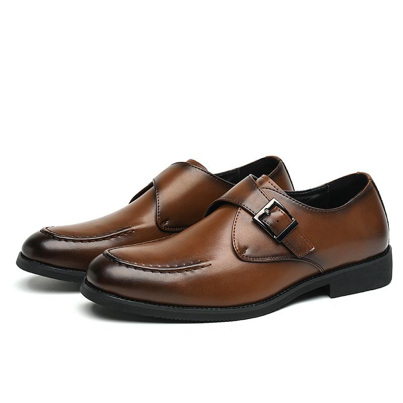 

Мужская обувь большого размера, весенние новые кожаные туфли, модные повседневные кожаные туфли в британском стиле, трендовые деловые туфли на все времена года 48