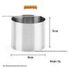 Stainless Steel Seamless Round Mousse and Cake Mold Set – Four-Piece Baking and Jelly Shaping Tools