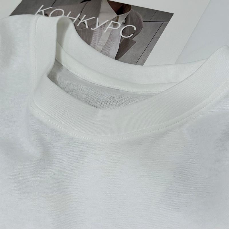 ID25 Early Autumn Puppy Print Rolled Edge Long Sleeve Loose Pullover