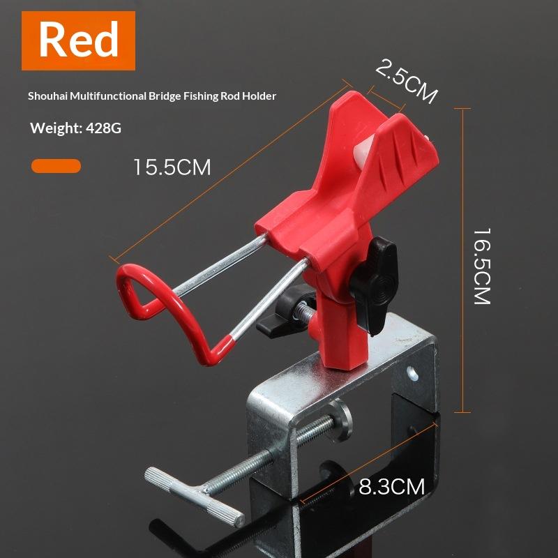 

Heavy Duty Boat Fishing Rod Holder 360 Degree Adjustable Clamp On Metal Bracket For Kayak Canoe Dock Outdoor Fishing