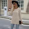 Camicetta da donna primaverile e autunnale con tasche, maniche lunghe, maniche a palloncino, casual