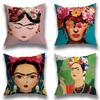 F-Frida K-K Donna Arte Federa Federa Soggiorno Divano Copricuscino Adatto Per Casa Camera da Letto Decorazione Stanza